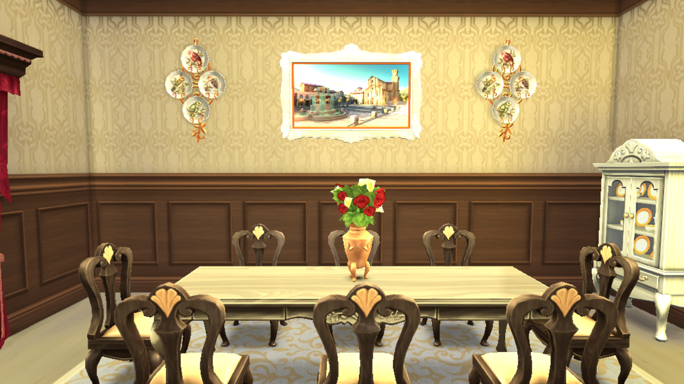 Sims 4 Room Cordelia's Dining Sanjana Sims Studio